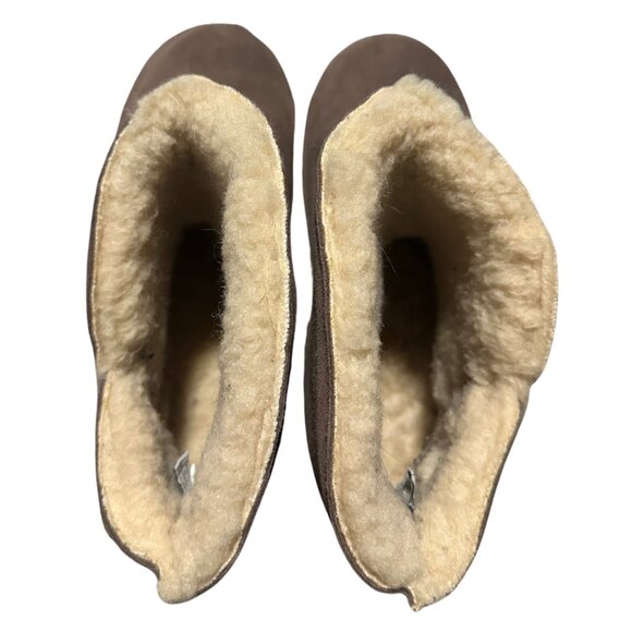 Women's Taupe Brown Strap BearPaw Boots Size 10 - Picture 11 of 13